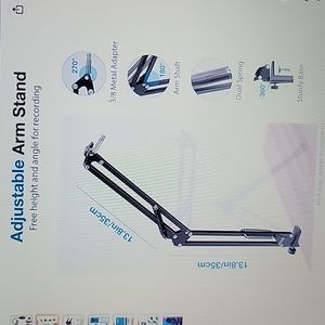 InnoGear heavy duty microphone stand boom scissor arm stands Medium New …